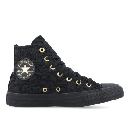 Converse Chuck Taylor All Star Hi Lace Black/black/gold