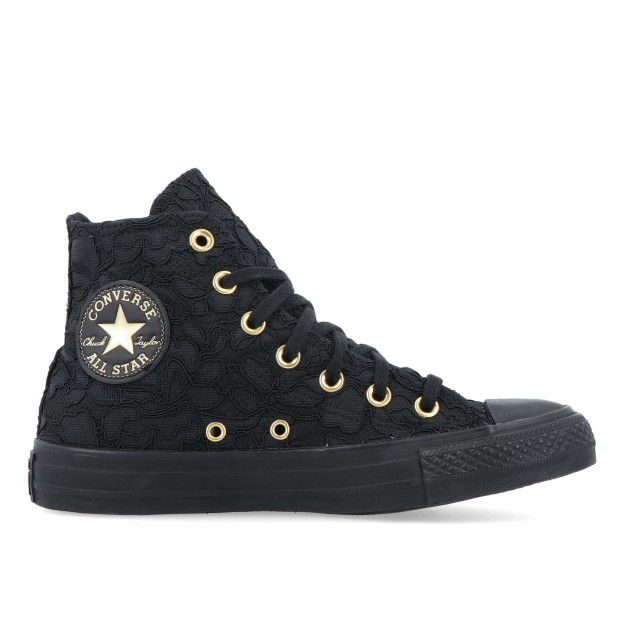 Converse Chuck Taylor All Star Hi Lace Black/black/gold