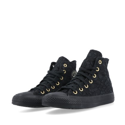 Converse Chuck Taylor All Star Hi Lace Black/black/gold