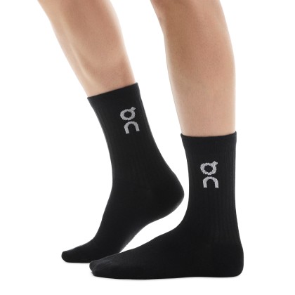 On Running Meias 3p Logo High Black