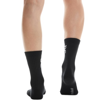 On Running Meias 3p Logo High Black
