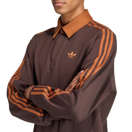 adidas Originals Polo 3-stripes Rugby Brown / Aurora Coffee