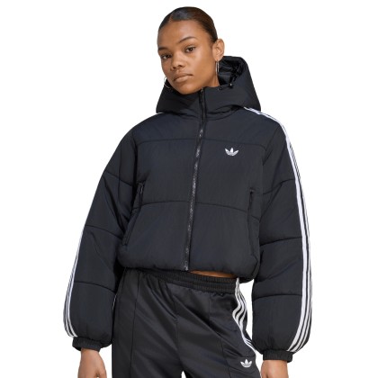 adidas Originals Casaco Adicolor Cropped Puffer Black