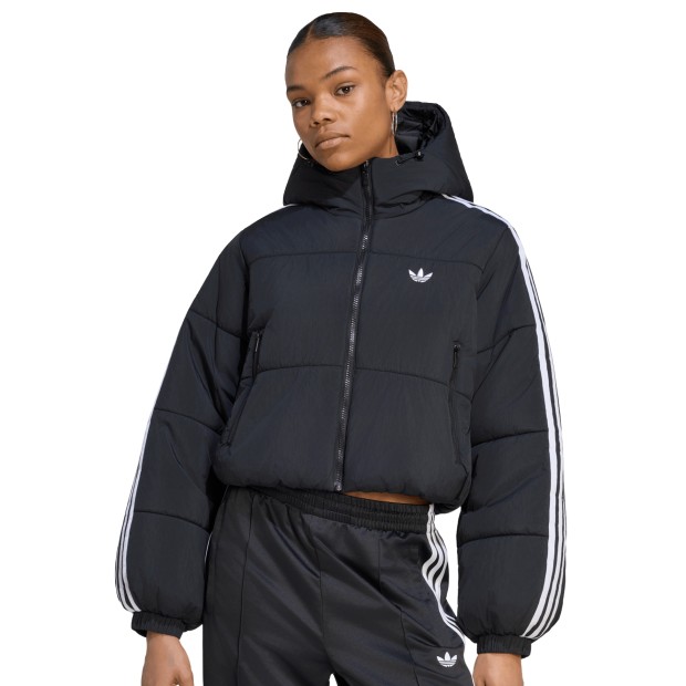 adidas Originals Casaco Adicolor Cropped Puffer Black
