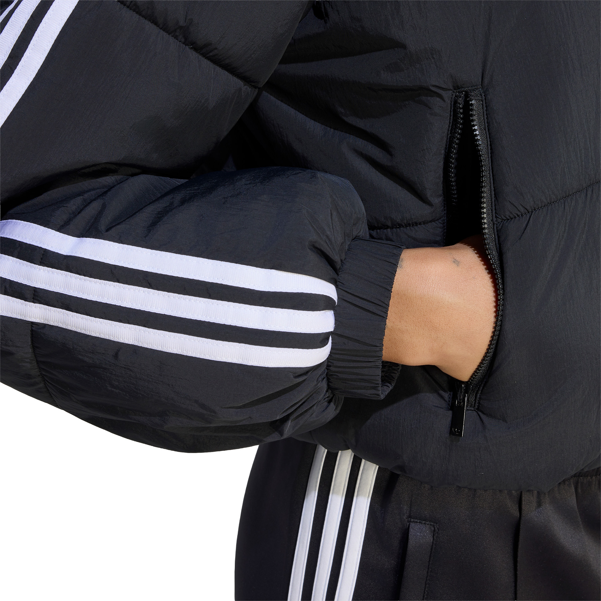 adidas Originals Casaco Adicolor Cropped Puffer Black
