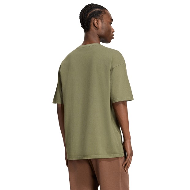 adidas Originals T-shirt Trefoil Essentials Washed Loose Green / Olive Strata