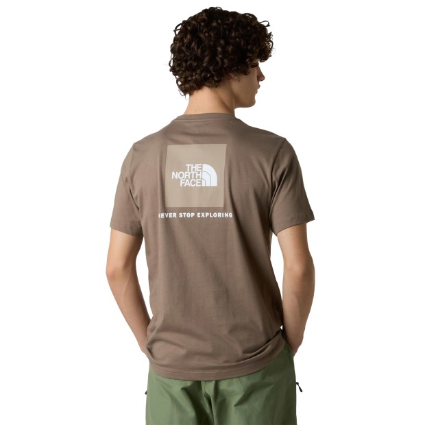 The North Face T-shirt M Box Nse Mocha Brown/mushroom Gr