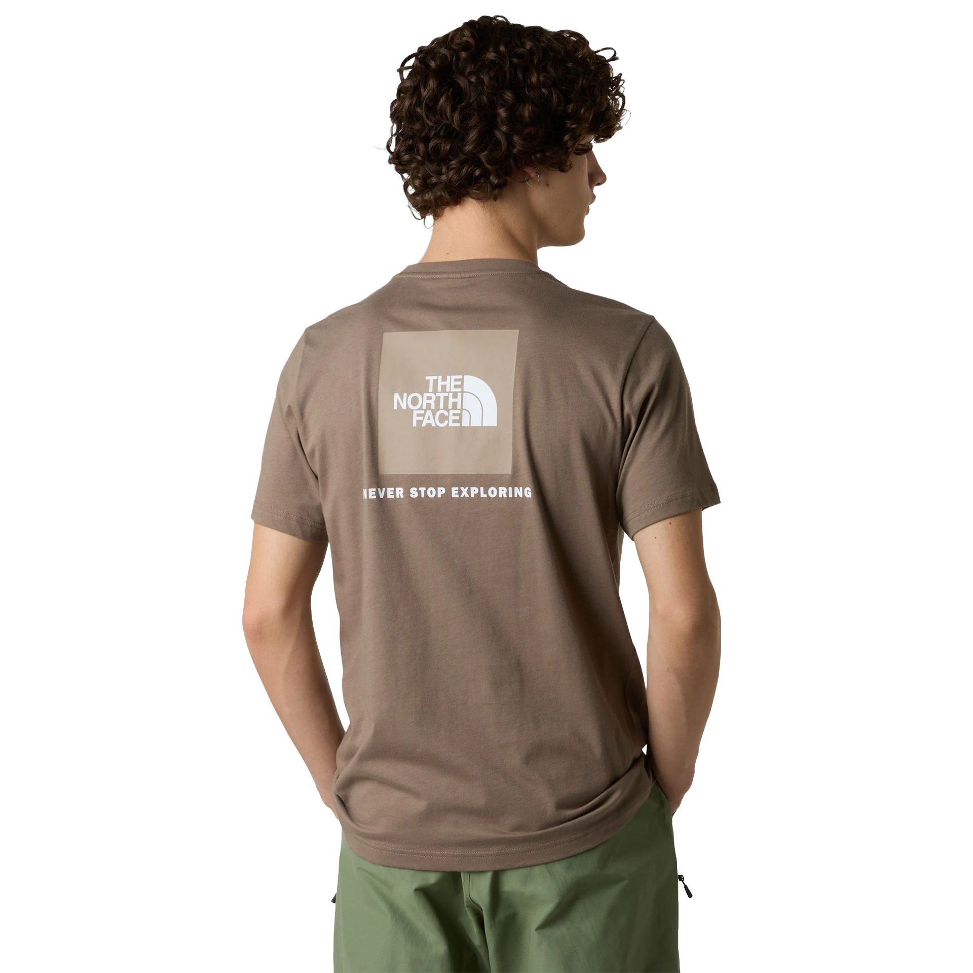 The North Face T-shirt M Box Nse Mocha Brown/mushroom Gr