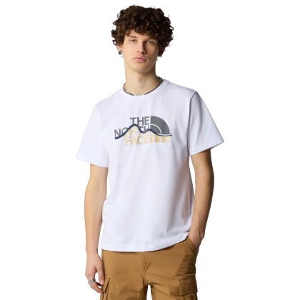 The North Face T-shirt M Mountain Line White The North Face T-shirt M Mountain Line White