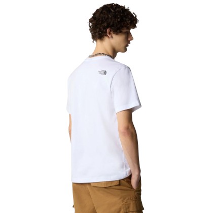 The North Face T-shirt M Mountain Line White The North Face T-shirt M Mountain Line White