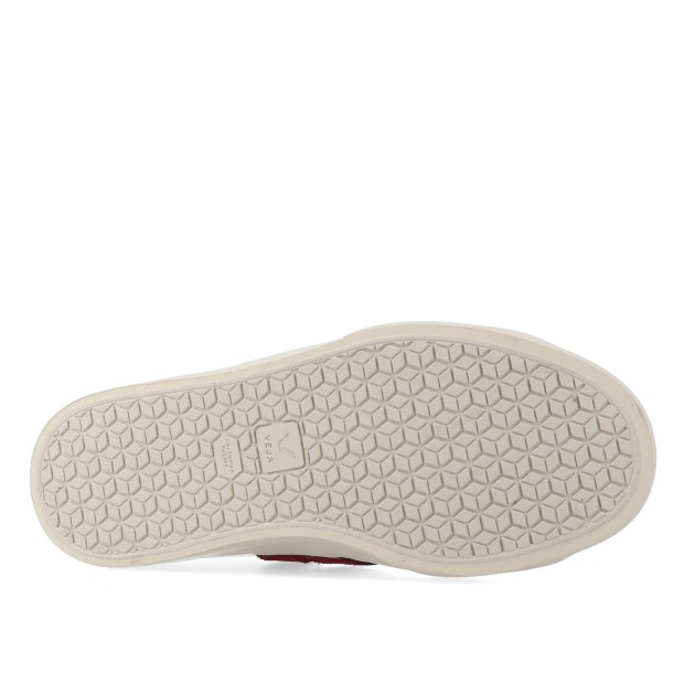 Veja Campo Leather White Grenat