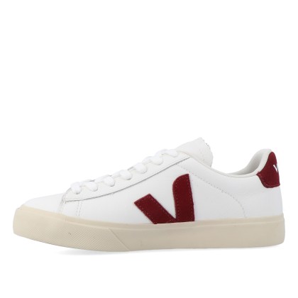 Veja Campo Leather White Grenat