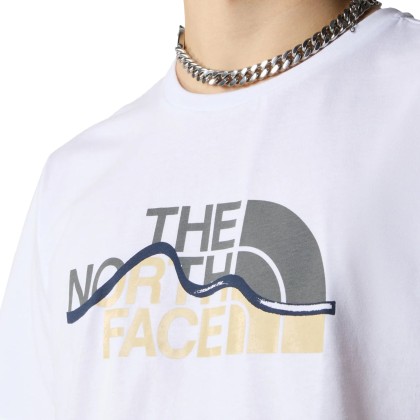 The North Face T-shirt M Mountain Line White The North Face T-shirt M Mountain Line White
