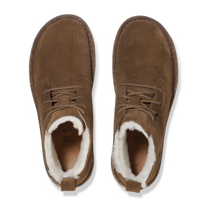 Birkenstock Uppsala Mid Shearling Suede Leather Narrow Dark Tea Birkenstock Uppsala Mid Shearling Suede Leather Narrow Dark Tea