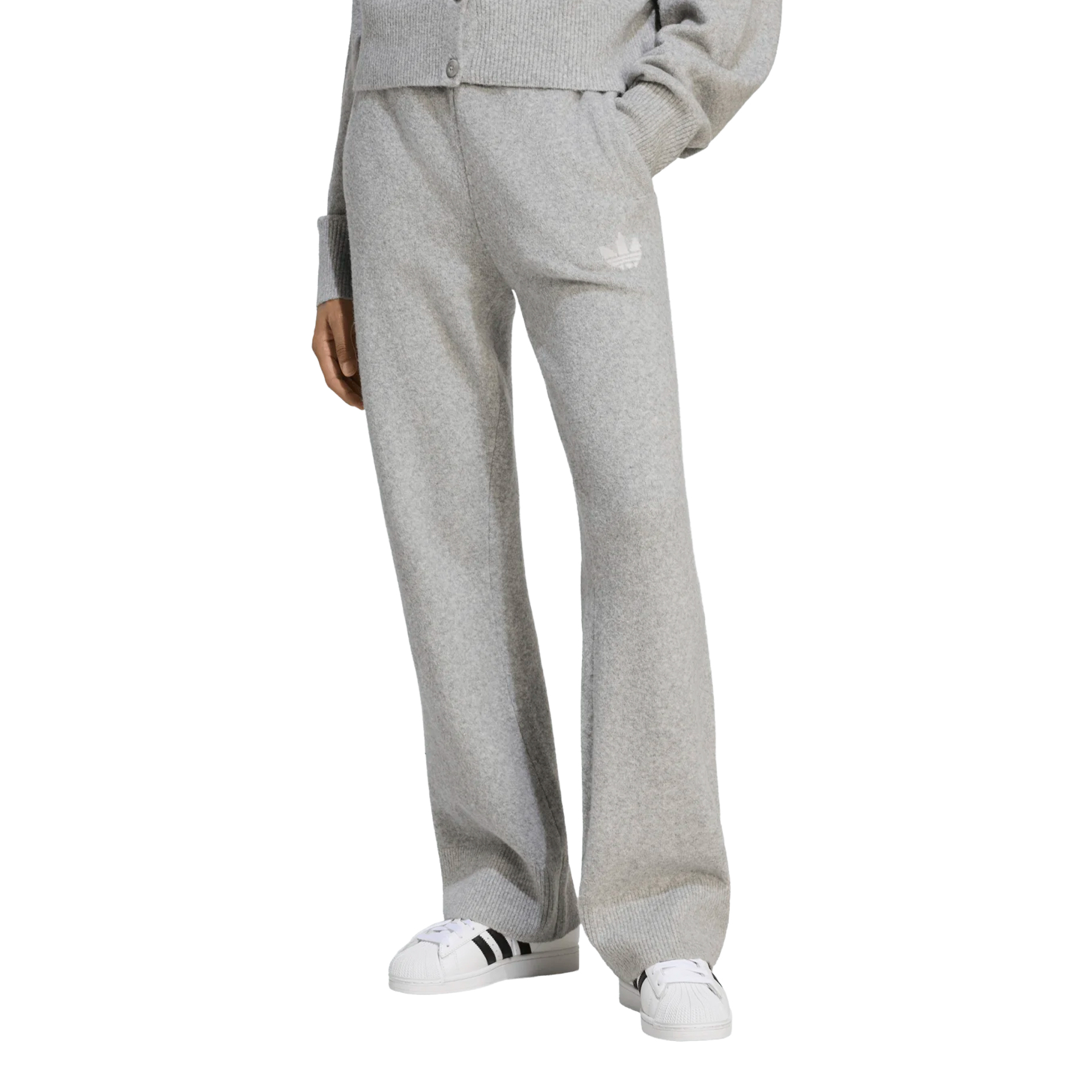 adidas Originals Calça Essentials Knit Grey / Medium Grey Heather