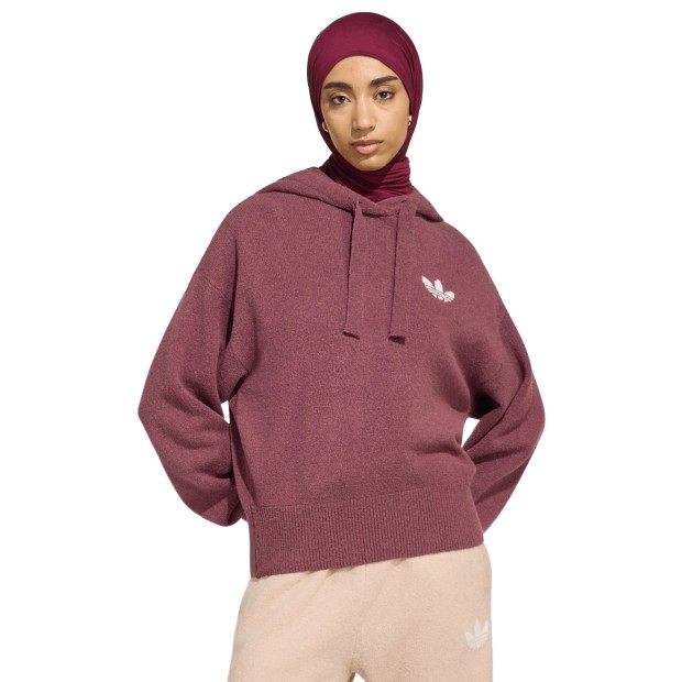 adidas Originals Sweat Essentials Knit Brown / Quiet Crimson
