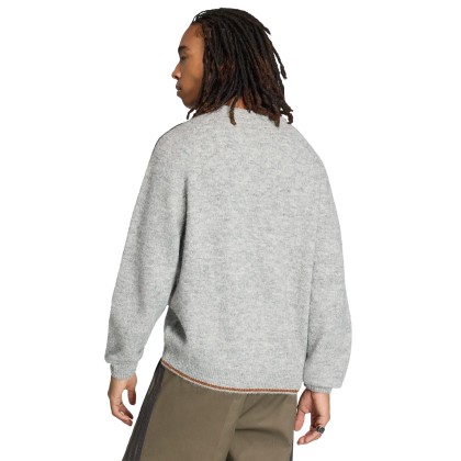 adidas Originals Camisola 3 Stripes Fluffy Knit Crew Grey / Medium Grey Heather