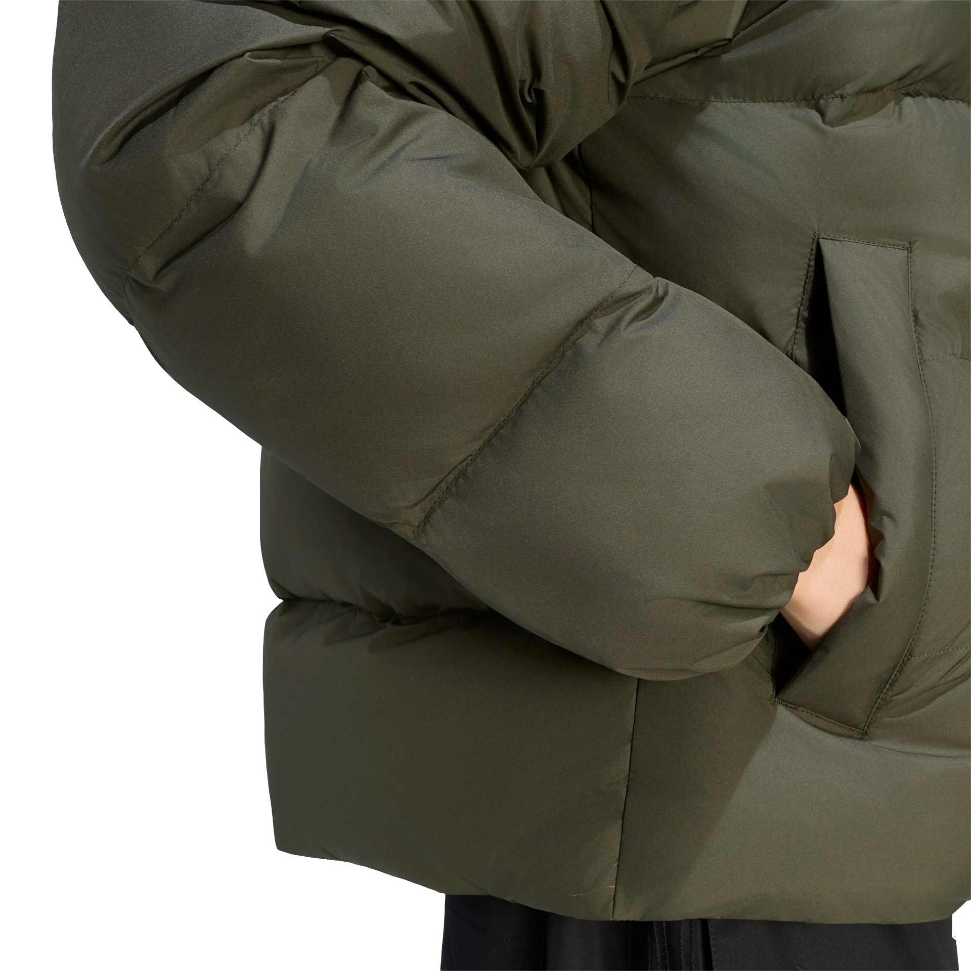 adidas Originals Casaco Hooded Regen Green / Night Cargo