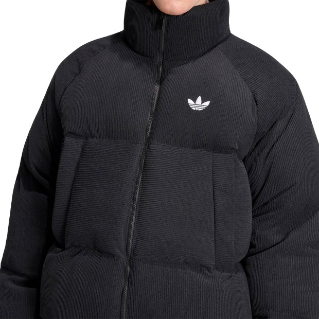 adidas Originals Casaco Corduroy Puffer Black