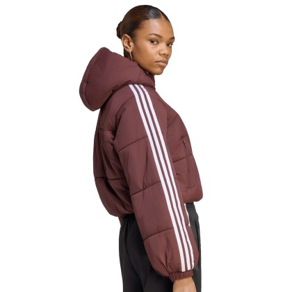 adidas Originals Casaco Adicolor Cropped Puffer Red / Aurora Ruby