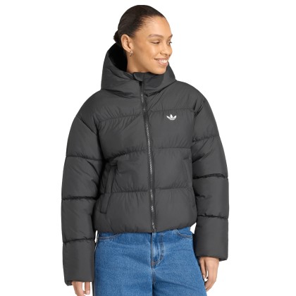 adidas Originals Casaco Hooded Padded Black
