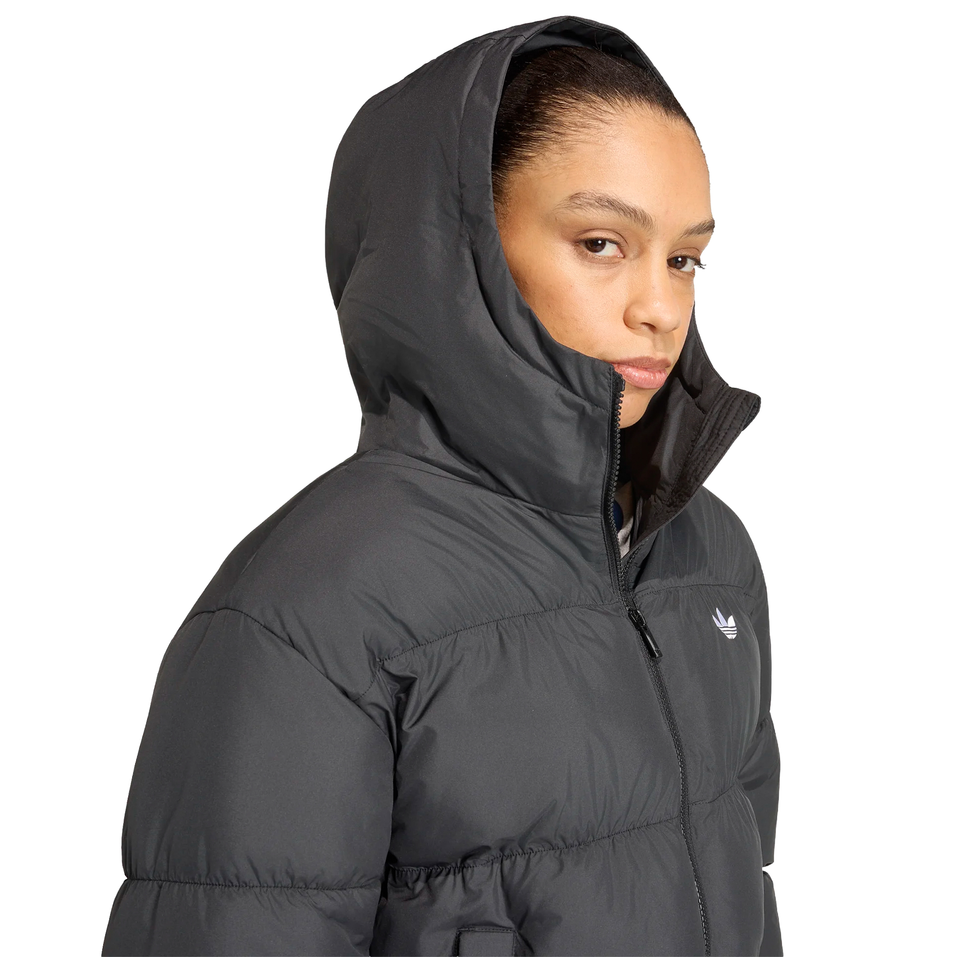 adidas Originals Casaco Hooded Padded Black