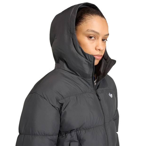 adidas Originals Casaco Hooded Padded Black