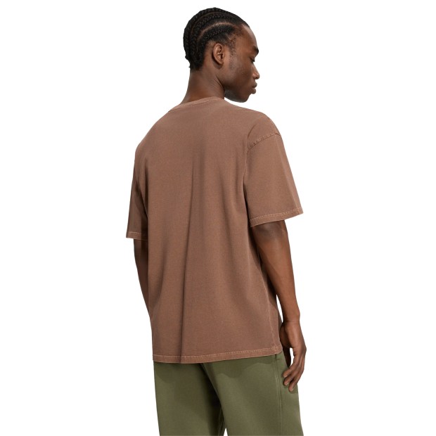 adidas Originals T-shirt Trefoil Essentials Washed Loose Brown / Preloved Brown