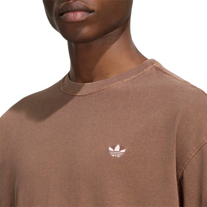 adidas Originals T-shirt Trefoil Essentials Washed Loose Brown / Preloved Brown adidas Originals T-shirt Trefoil Essentials Washed Loose Brown / Preloved Brown