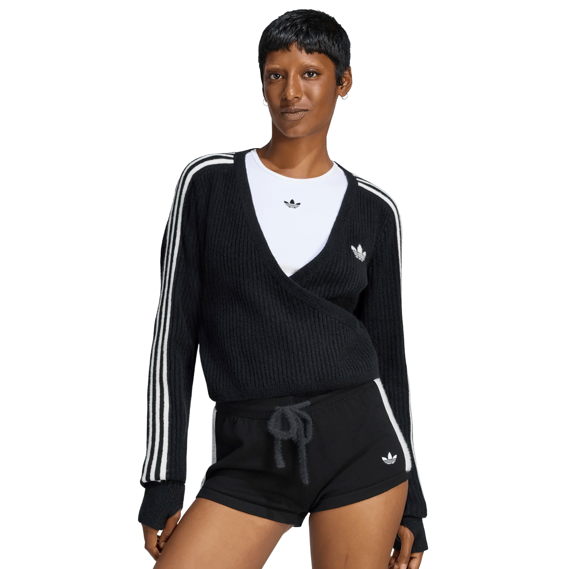 adidas Originals Adiluna S2 X Jennie Casaco Knitted Wrap Around Black