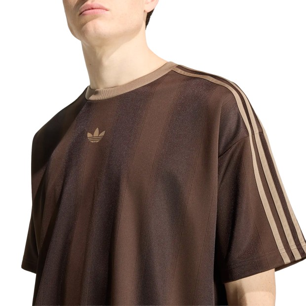 adidas Originals T-shirt Adicolor Jacquard Jersey Brown / Aurora Coffee