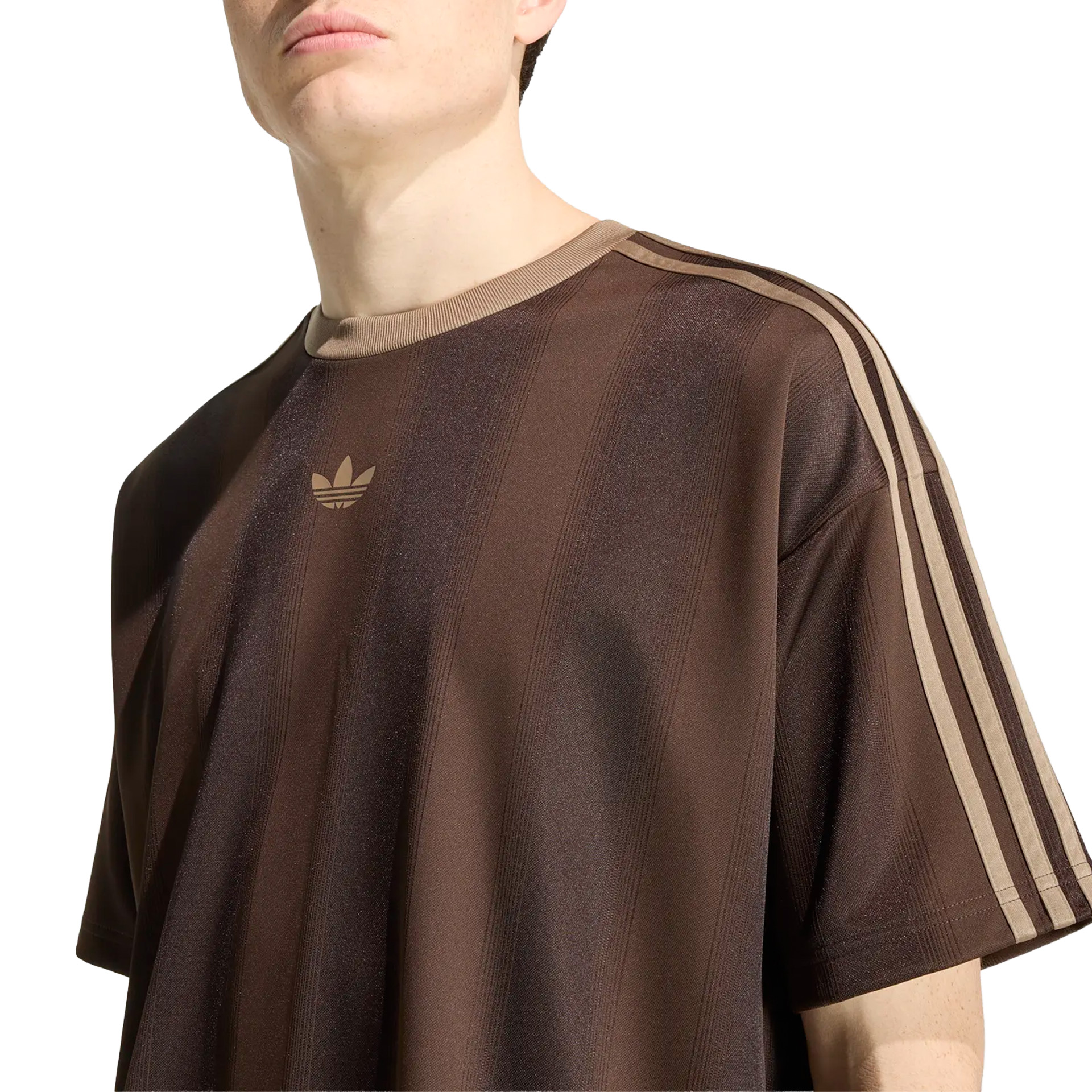 adidas Originals T-shirt Adicolor Jacquard Jersey Brown / Aurora Coffee