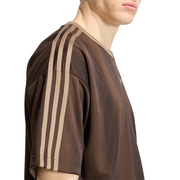 adidas Originals T-shirt Adicolor Jacquard Jersey Brown / Aurora Coffee