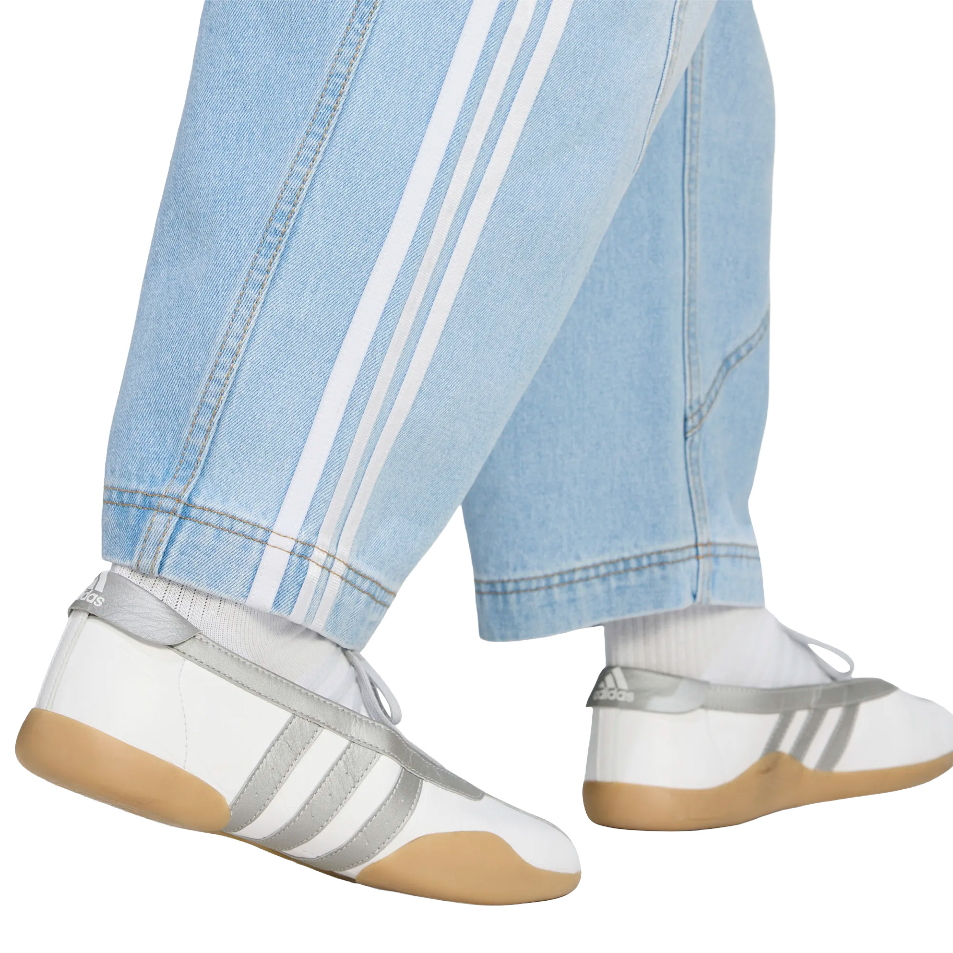 adidas Originals Calça Denim Barrel Light Blue