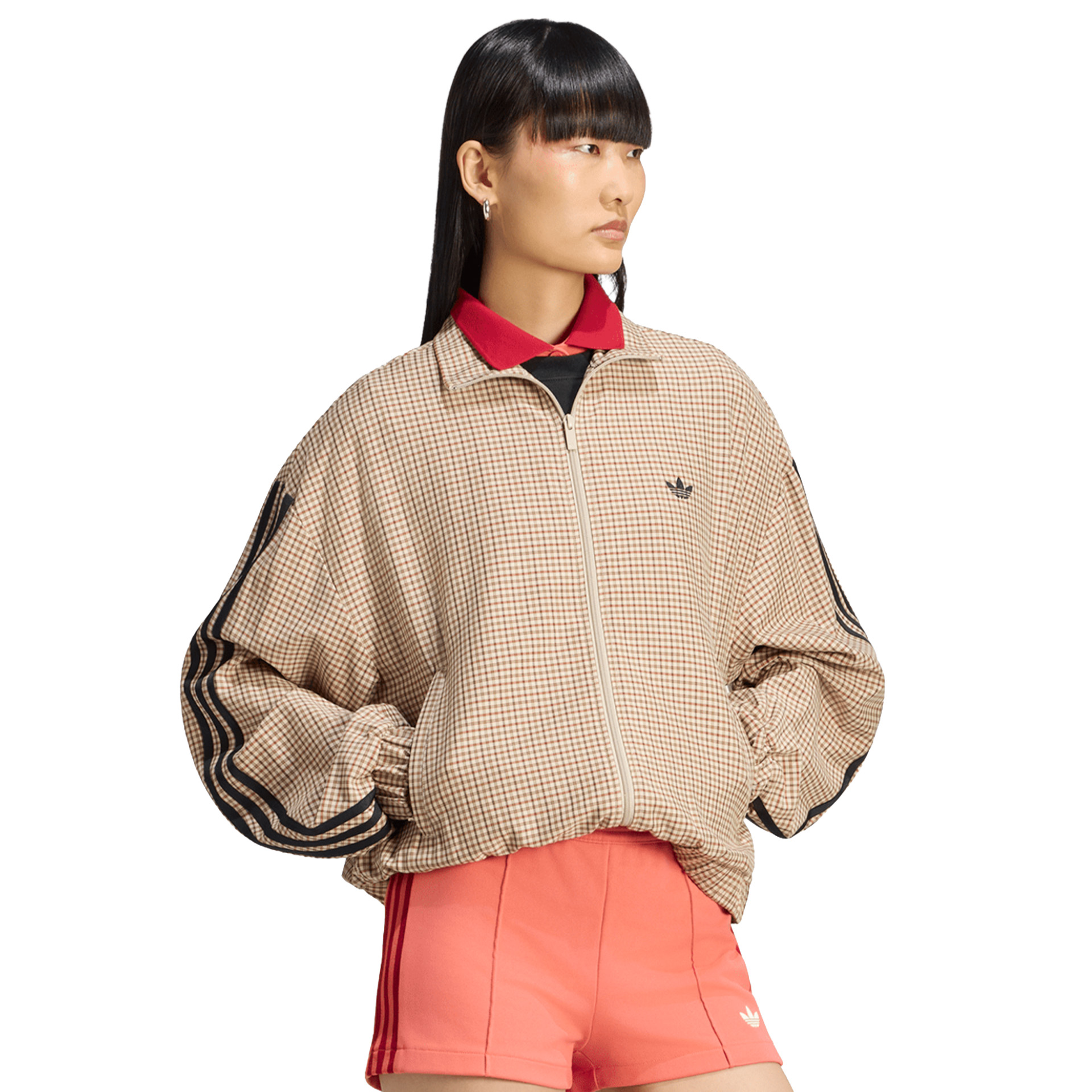adidas Originals Casaco Checks Crystal Linen / Aurora Coffee