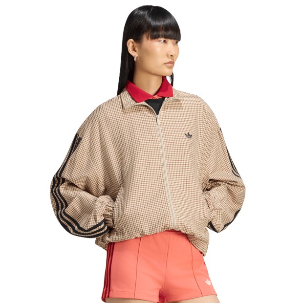 adidas Originals Casaco Checks Crystal Linen / Aurora Coffee