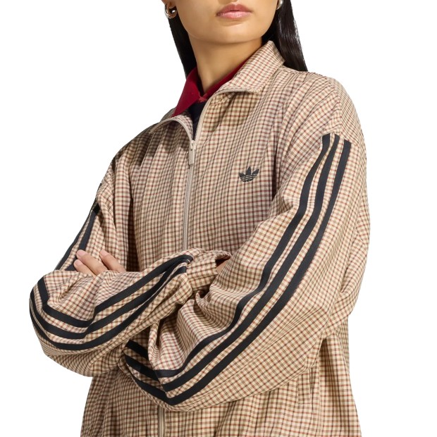 adidas Originals Casaco Checks Crystal Linen / Aurora Coffee