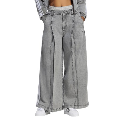 adidas Originals Cal�a Denim Wide Leg Washed Grey Denim
