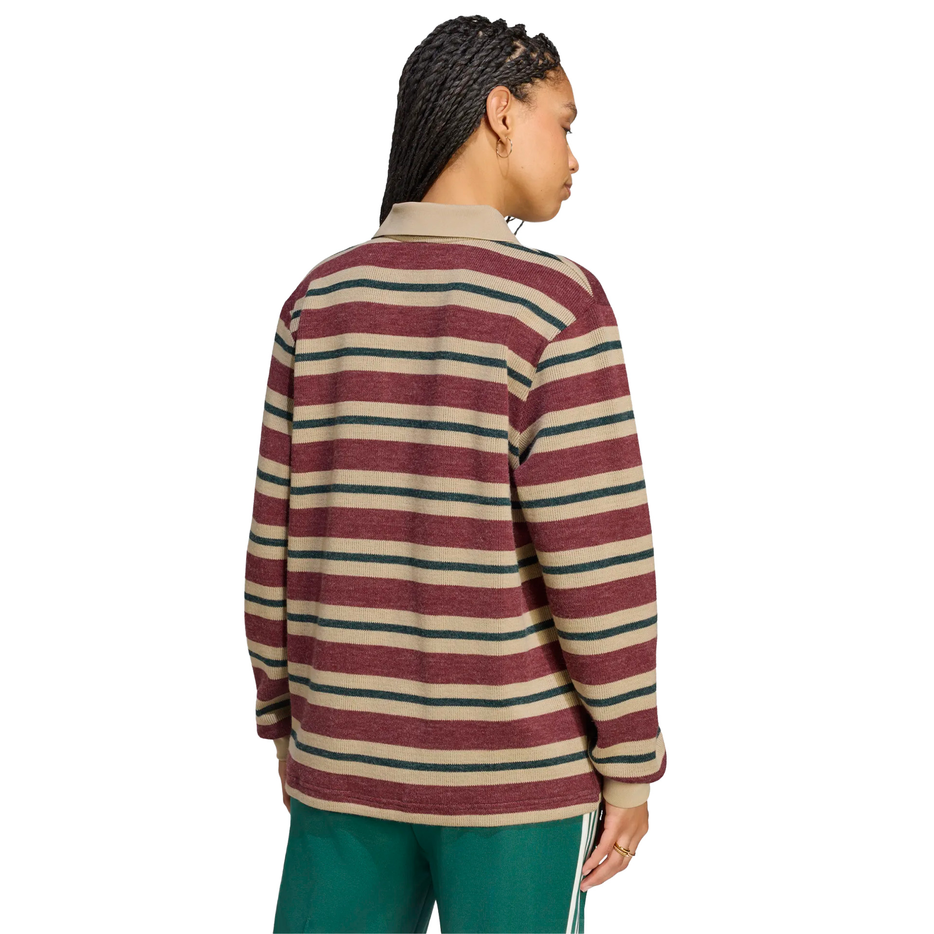 adidas Originals Polo Stripe Knitted Shadow Red