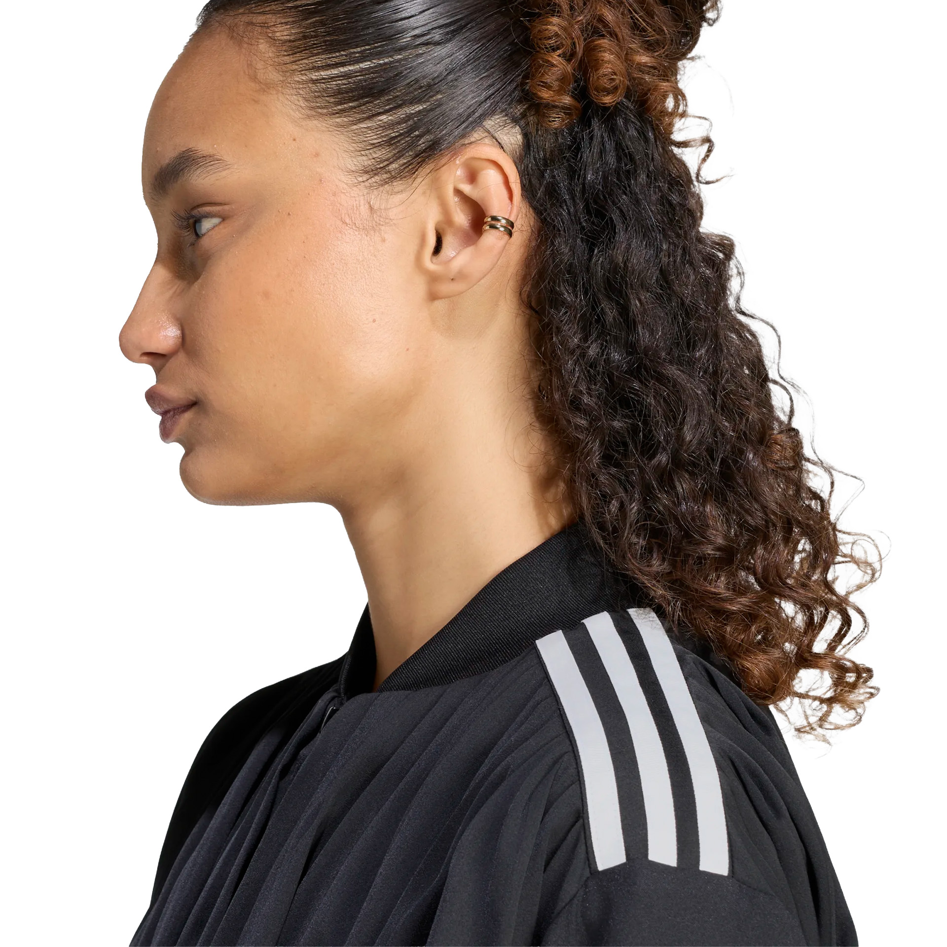 adidas Originals Casaco Satin Pleated Black