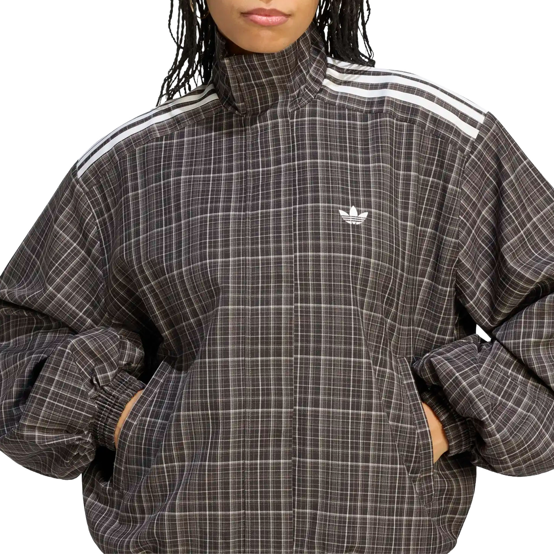 adidas Originals Casaco Blousy Check Night Brown