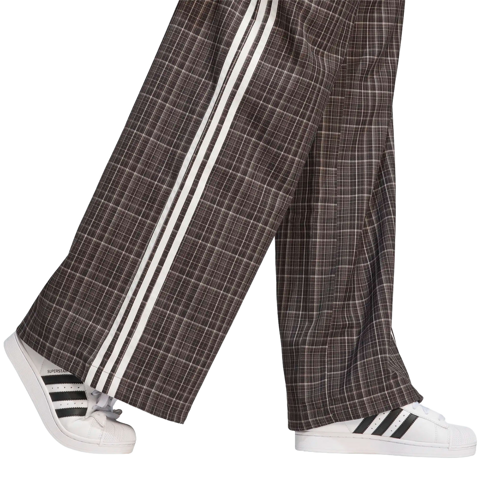 adidas Originals Calça Loose Check Night Brown