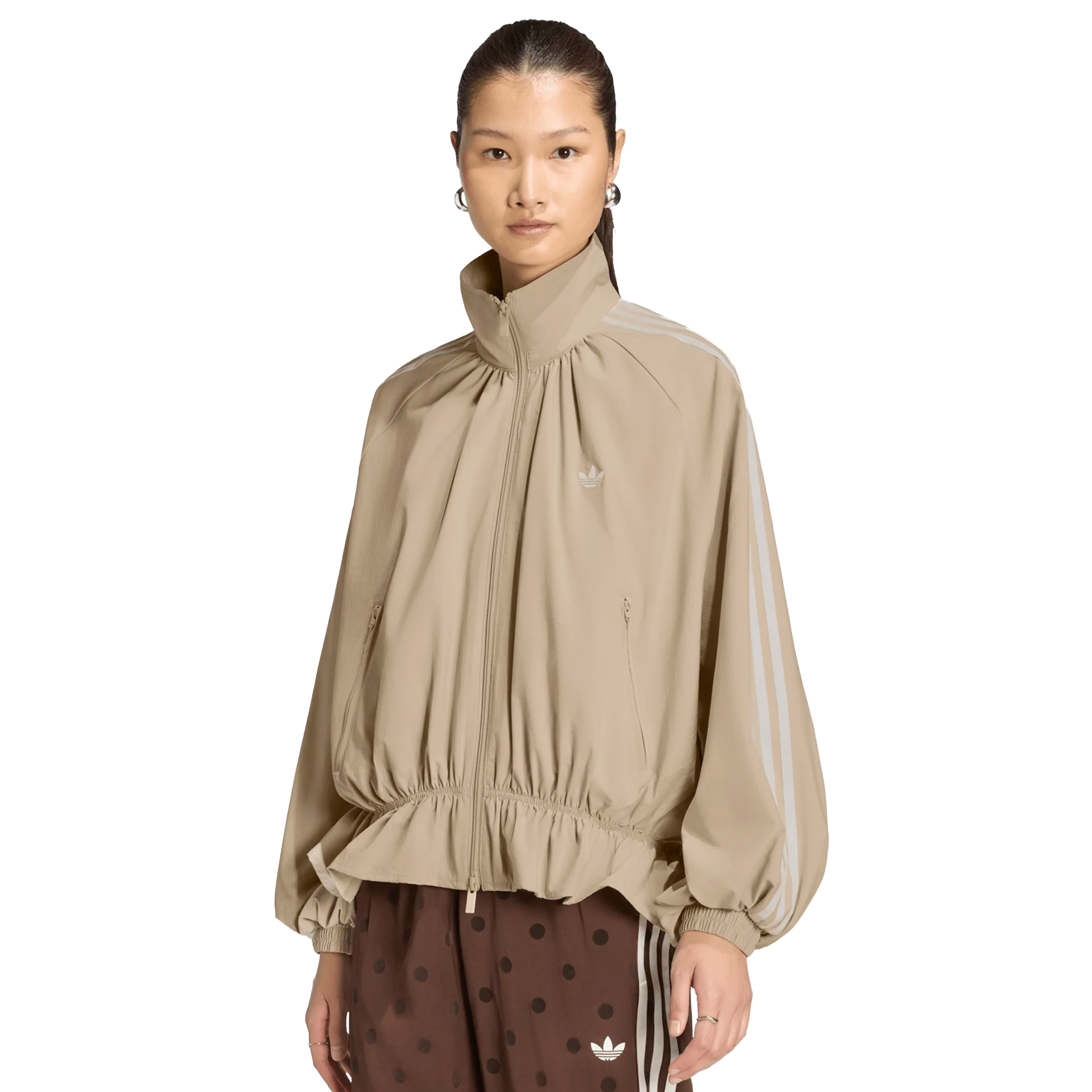 adidas Originals Casaco Blousy Oversized Khaki Three