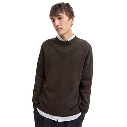 Jack & Jones Camisola Milano Stitch Knit Crew Neck Delicioso Melange Jack & Jones Camisola Milano Stitch Knit Crew Neck Delicioso Melange