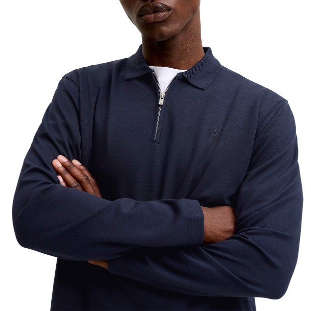 Jack & Jones Polo Ethan Zip Night Sky