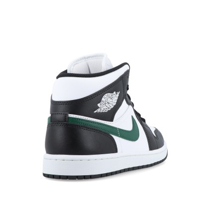 Jordan Air 1 Mid Black/summit White-gorge Green