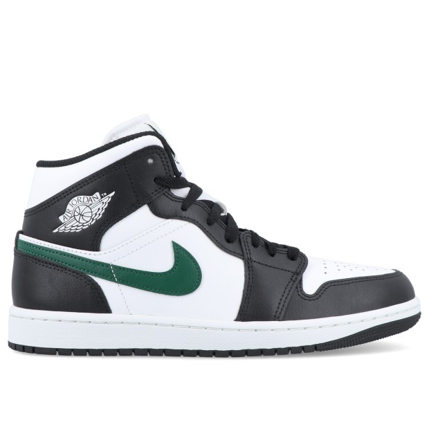 Jordan Air 1 Mid Black/summit White-gorge Green