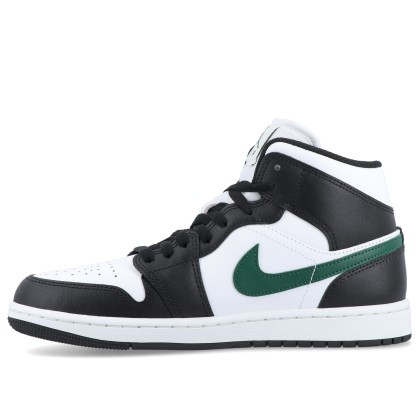 Jordan Air 1 Mid Black/summit White-gorge Green