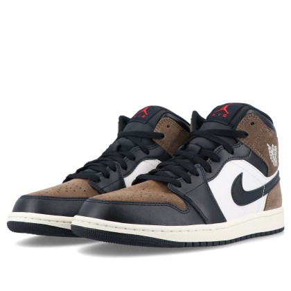 Air Jordan 1 Mid Black/phantom-palomino-university Red