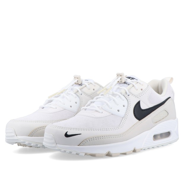 Nike Air Max 90 White/black-lt Orewood Brn-phantom